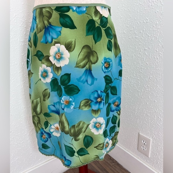 VNTG Y2K Floral Midi Skirt - Picture 1 of 6
